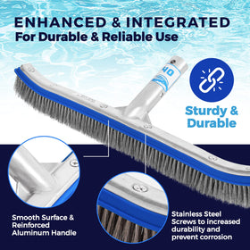 18-inch wide head provides greater surface coverage for faster cleaning