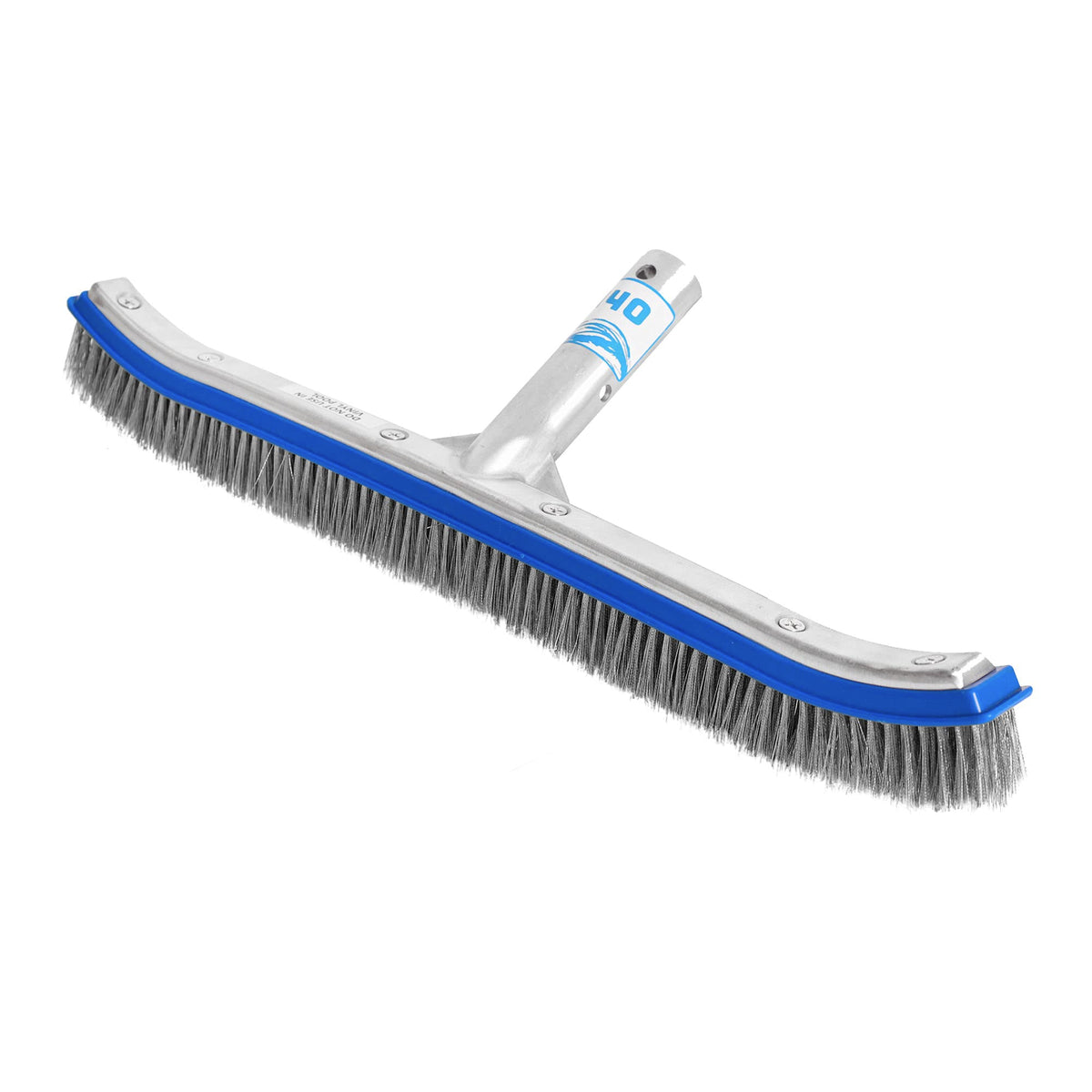 Stainless steel bristles tackle buildup on concrete, gunite, and plaster surfaces