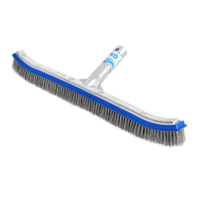 Stainless steel bristles tackle buildup on concrete, gunite, and plaster surfaces