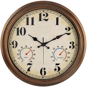 45MinST 16-inch bronze clock face offers easy time reading at a distance
