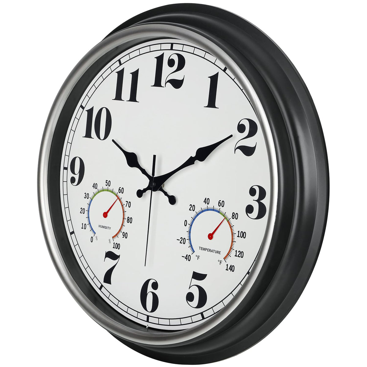 45MinST large numerals and bold hands improve readability from a distance.