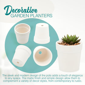 4E's Novelty drainage hole plugs fit pots for sealing when desired.