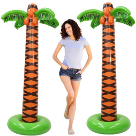 4E's Novelty giant inflatable palm tree creates a dramatic 6 ft tropical centerpiece