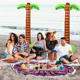 4E's Novelty palm tree doubles as a striking vertical accent for parties