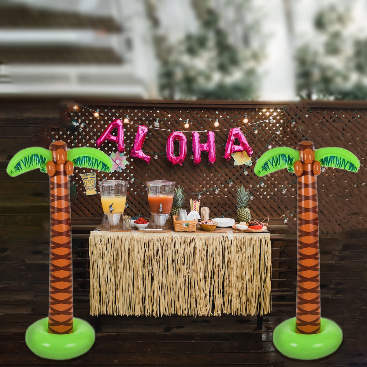 4E's Novelty palm tree decor suitable for photo booths and stage backdrops