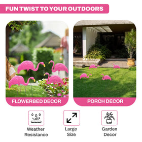 4E's Novelty garden flamingos for patios bringing tropical whimsy to outdoor spaces