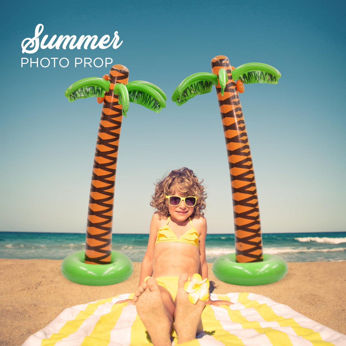 4E's Novelty palm tree adds vibrant greenery to tropical party scenes