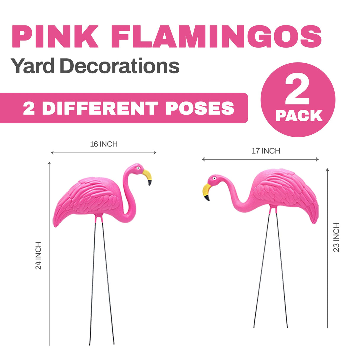 Weatherproof flamingos for outdoor gardens withstand rain and wind