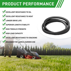 524SWE drive belt 3/8x34 compatible model for consistent belt drive