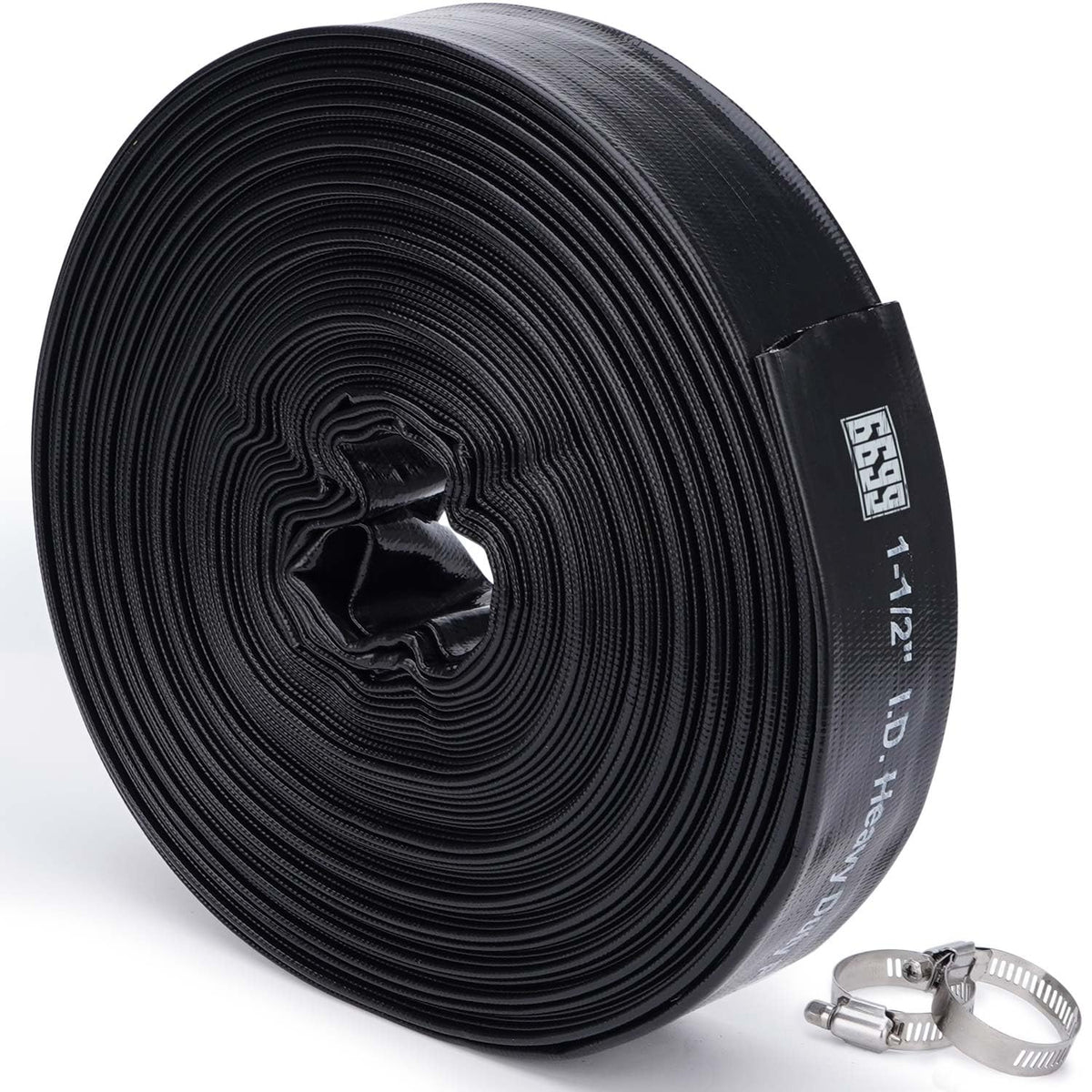 6699 discharge hose full length 100 feet for pool backwash and drainage