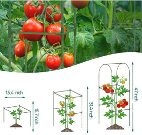 7Queen cucumber trellis placed over a raised bed to maximize space.