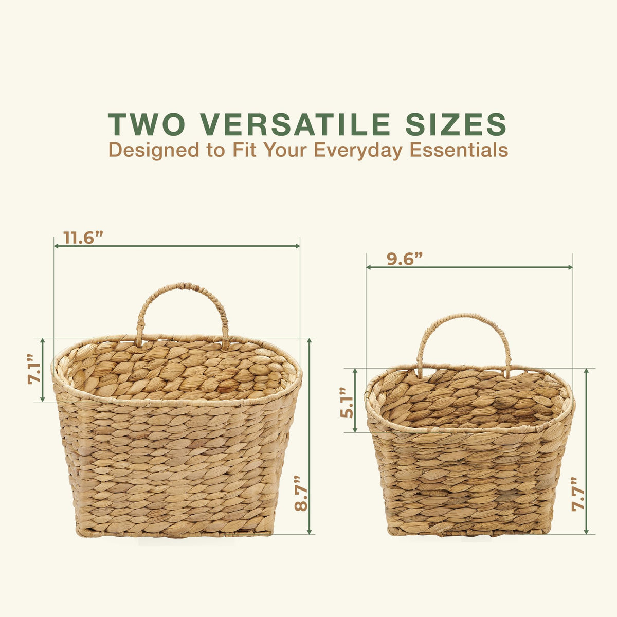 84ECO natural hyacinth-woven basket enhances room aesthetics and organization.