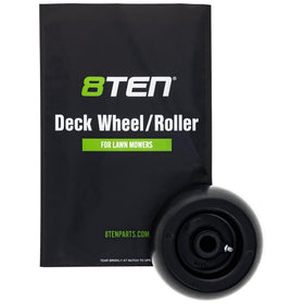 8TEN deck wheel Kubota RCK54-22BX close-up high-traction design for slopes