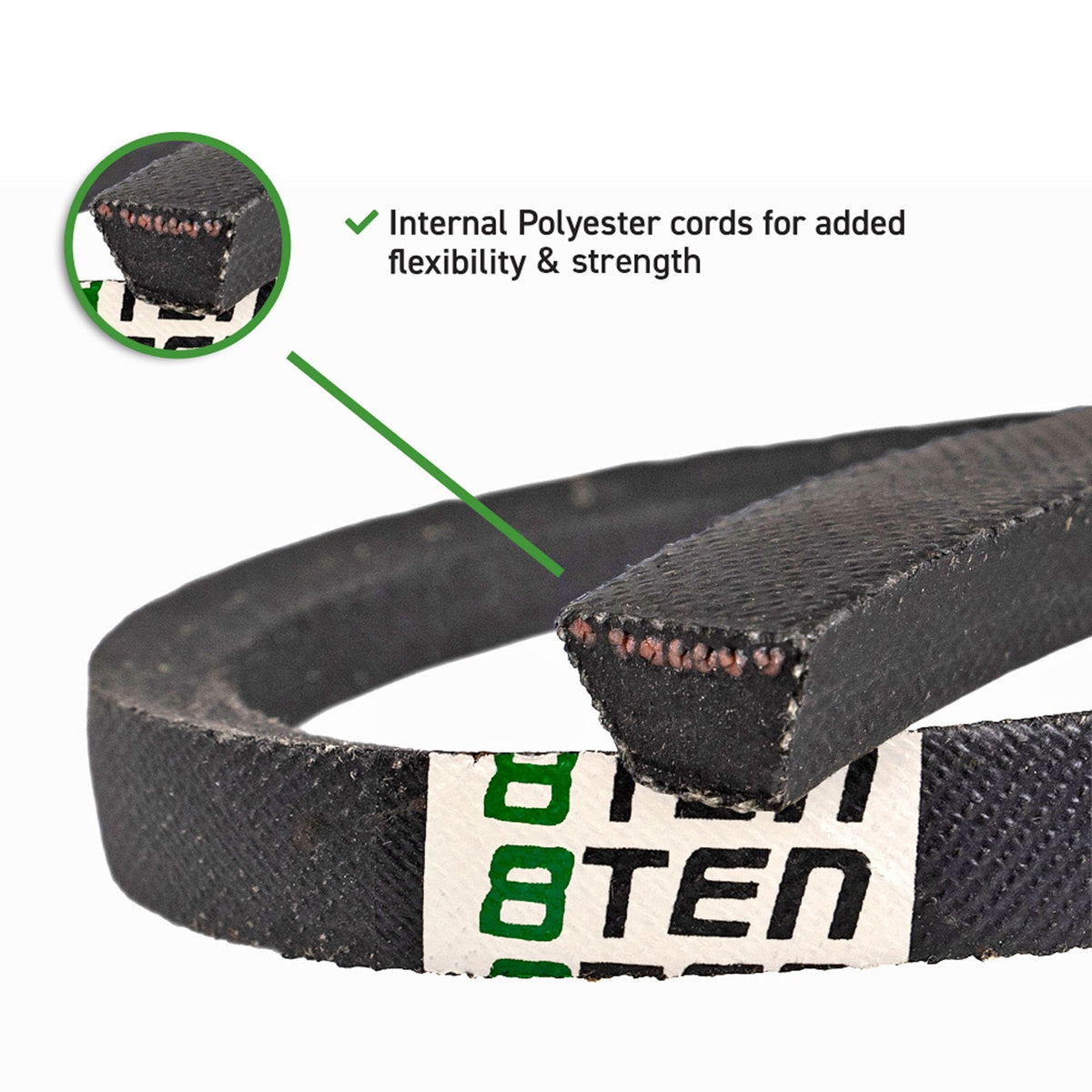 8TEN drive belt supports multiple Cub Cadet/MTD models for reliable mowing
