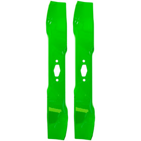 8TEN LawnRAZOR blade close-up shows a sharp edge for clean mulching
