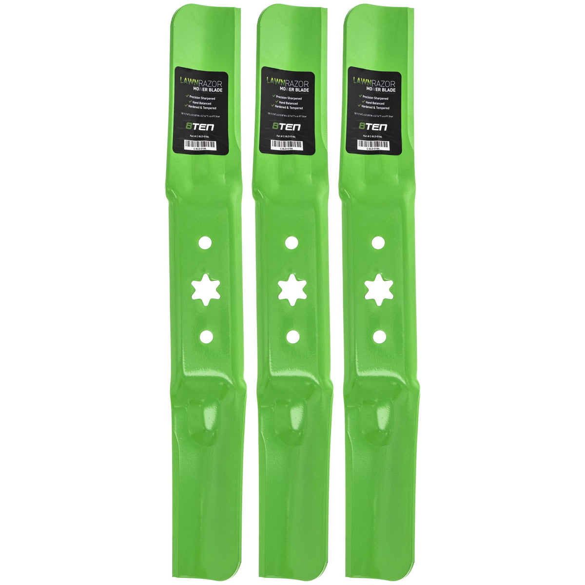 8TEN LawnRAZOR blade set in box for precise 54-inch deck fit