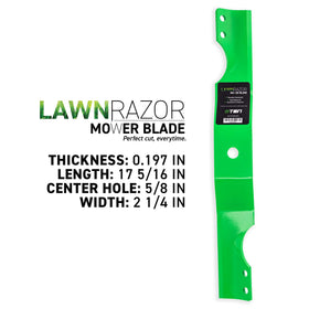 8TEN LawnRAZOR blade for 50-inch deck delivers reliable edge quality.