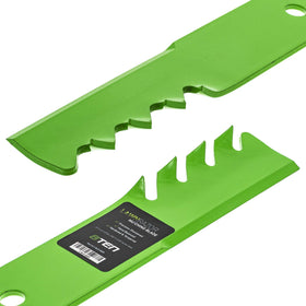 Brown aluminum oxide sharpening stone for durable blade edge with LawnRAZOR blade.