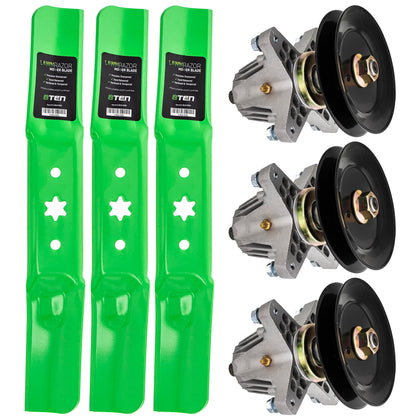 8TEN spindle high lift kit for Cub Cadet 50-inch decks enhances cutting precision