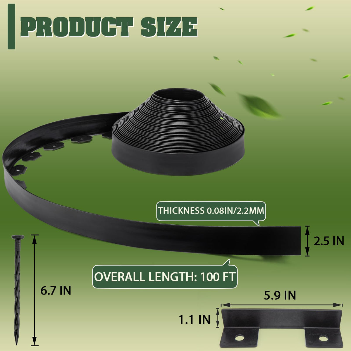 9th SHOP ground spikes secure edging in any soil type
