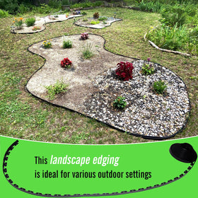 9th SHOP 2.5 inch tall border frames garden paths with flexible installation