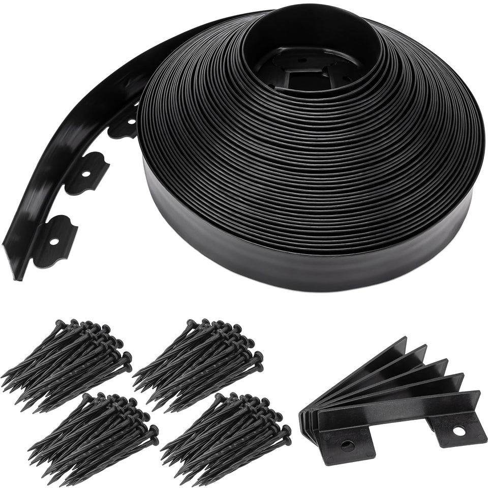 9TH SHOP landscape edging 2.5-inch tall black roll for durable borders.