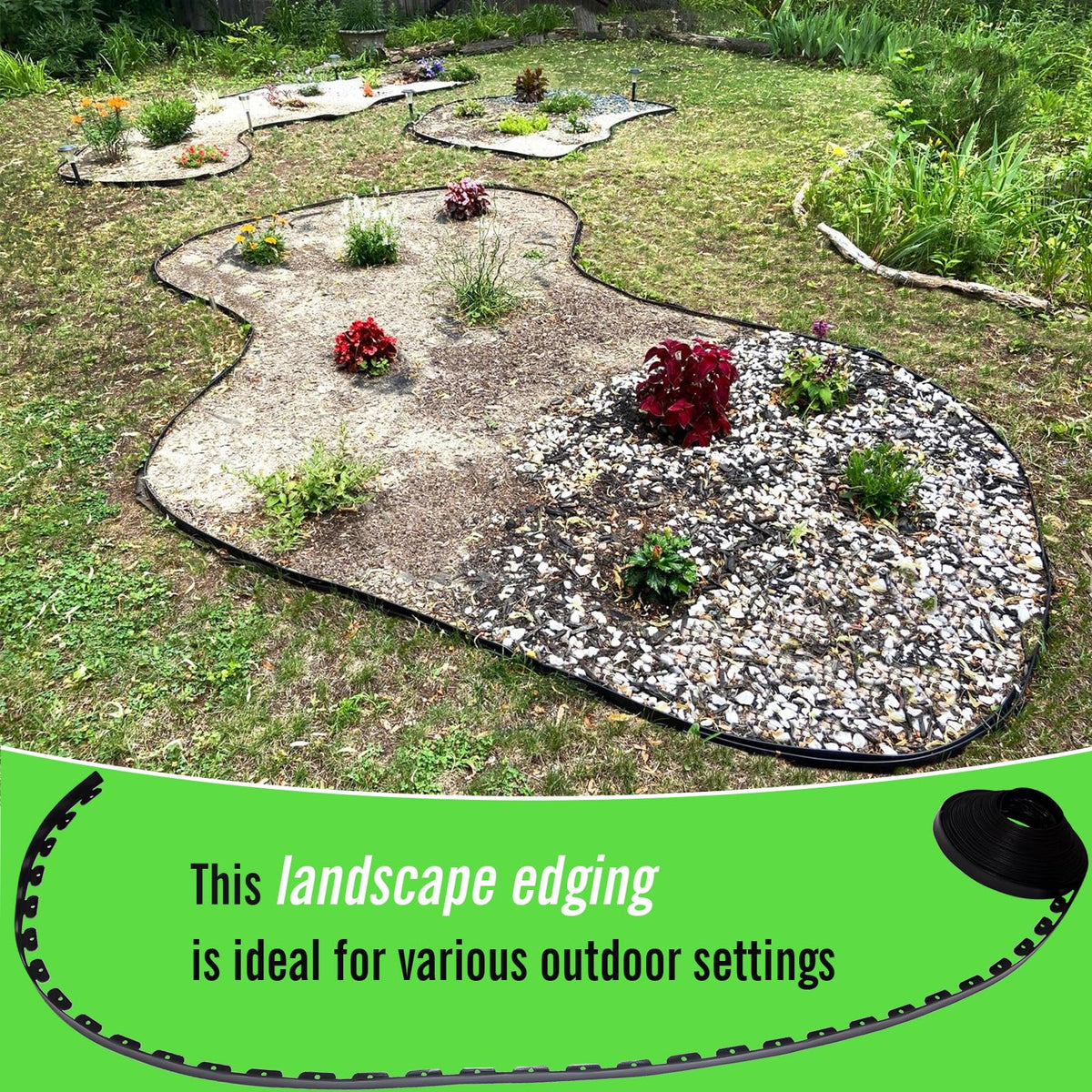 9TH SHOP landscape edging connectors demonstrating easy section joins.