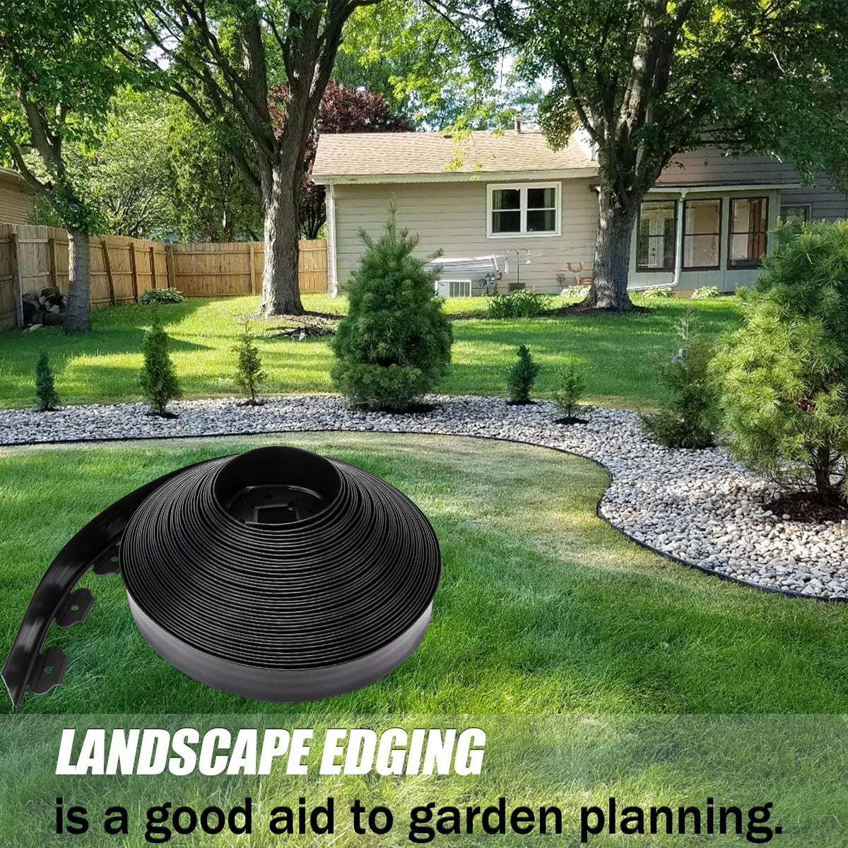 9TH SHOP landscape edging DIY-friendly border for yard and lawn.