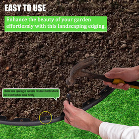 9th SHOP yard border use case showing defined lawn and pathway edges