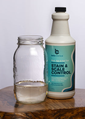 Belle Chemical high-concentration formula enables effective treatment across pool sizes.