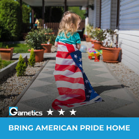 Garnetics 4x6 flag features detailed stitching for premium quality