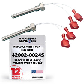 Wholesale Sensors Pentair 42002-0024S stack flue sensor close-up for precise temperature monitoring.