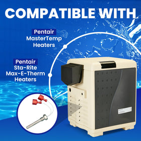 Pentair 42002-0024S stack flue sensor in use with MasterTemp heaters for consistent readings.