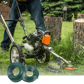 A ANLEOLIFE 108-ft donut-length trimmer line ready for replacements.