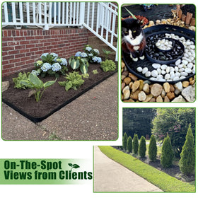A ANLEOLIFE 2-inch tall border blends subtly with garden beds.