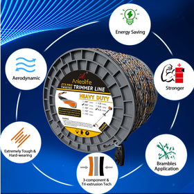 A ANLEOLIFE 3-component tri-extrusion graphic highlights strong, long-lasting line performance