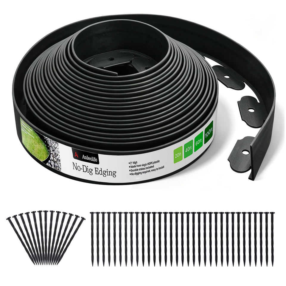 A ANLEOLIFE edging coil for quick, clean border installation.