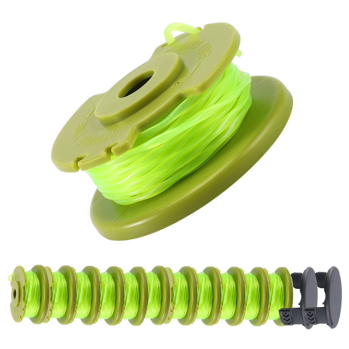 A ANLEOLIFE AC80RL3 spool compatible with Ryobi trimmers for quick upgrades