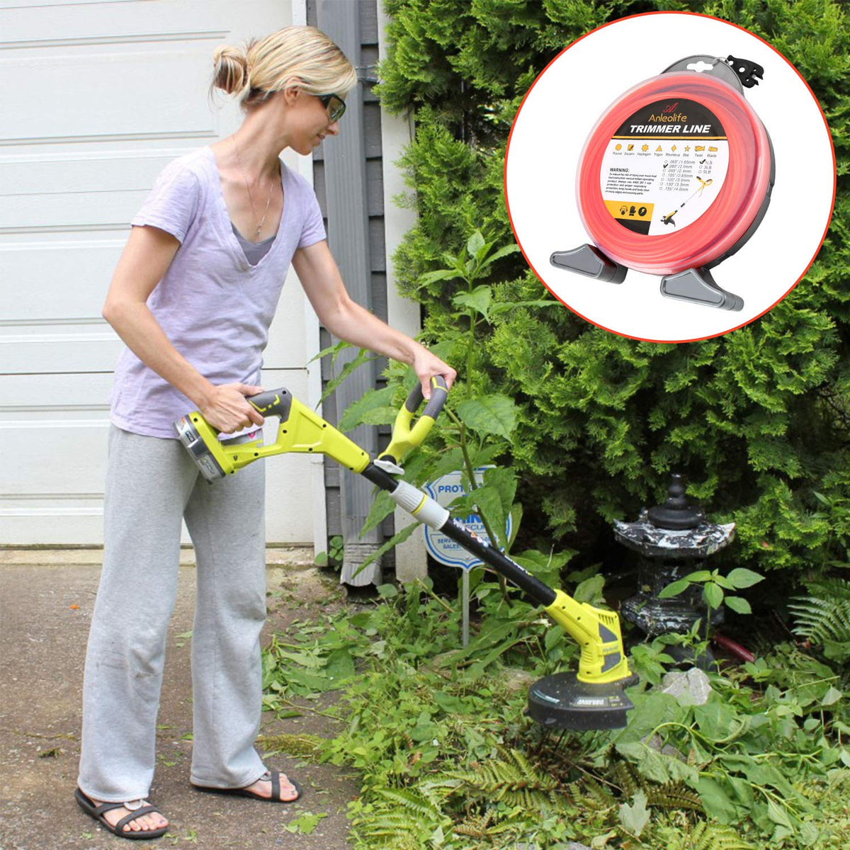 A ANLEOLIFE compatibility with Husqvarna, Ryobi, Echo, Stihl and more