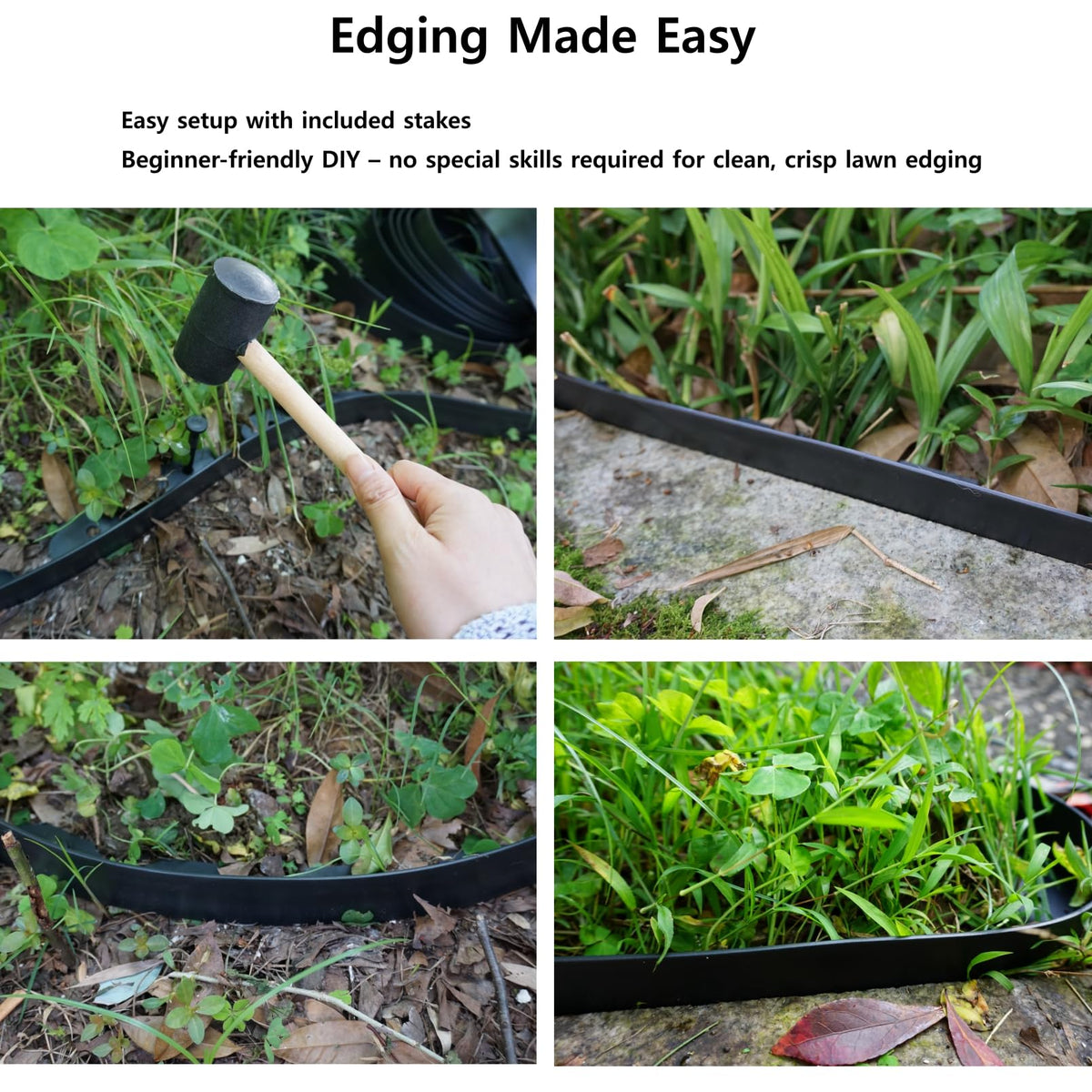 A ANLEOLIFE Easy DIY installation guide for edging projects.