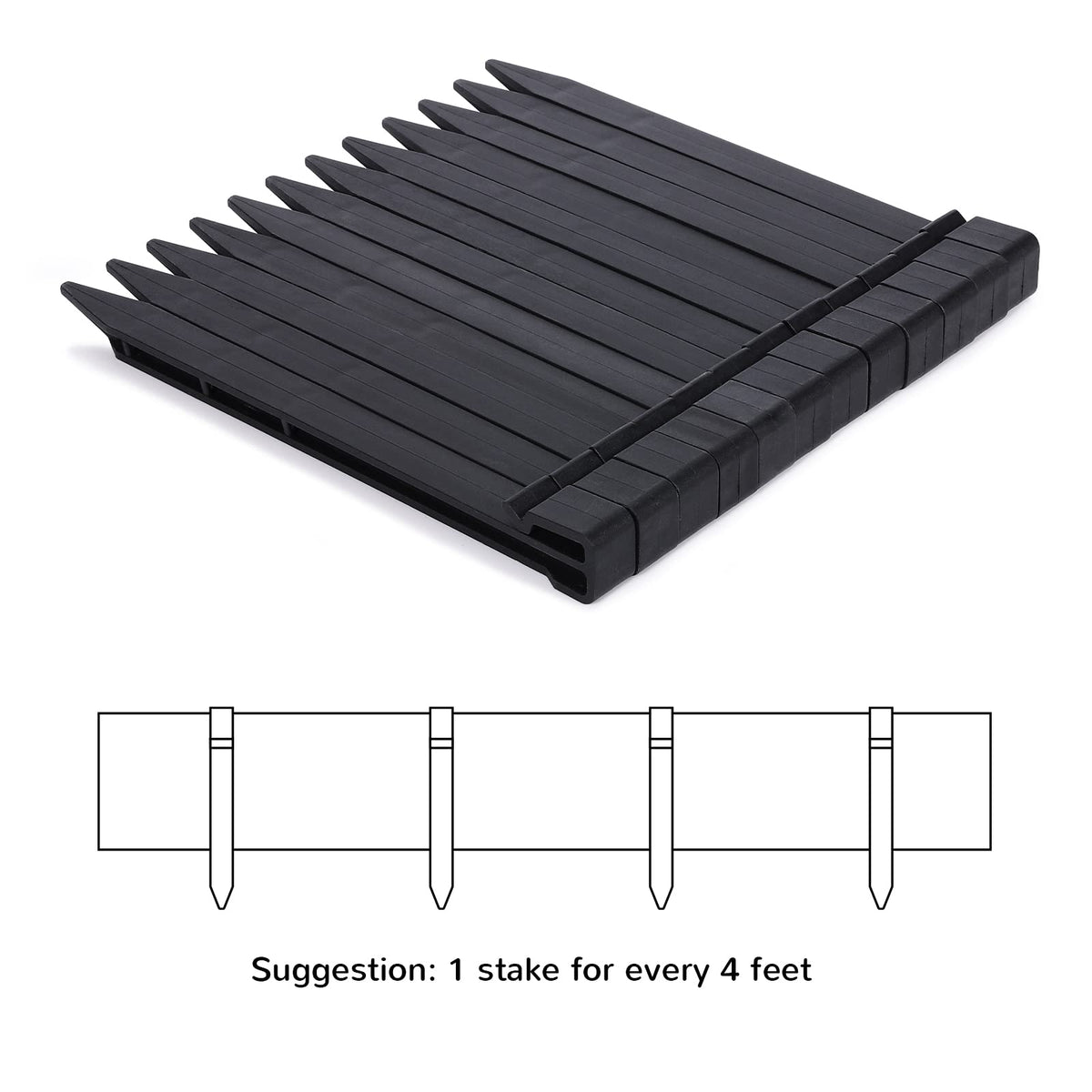 A ANLEOLIFE flexible edging follows curves easily