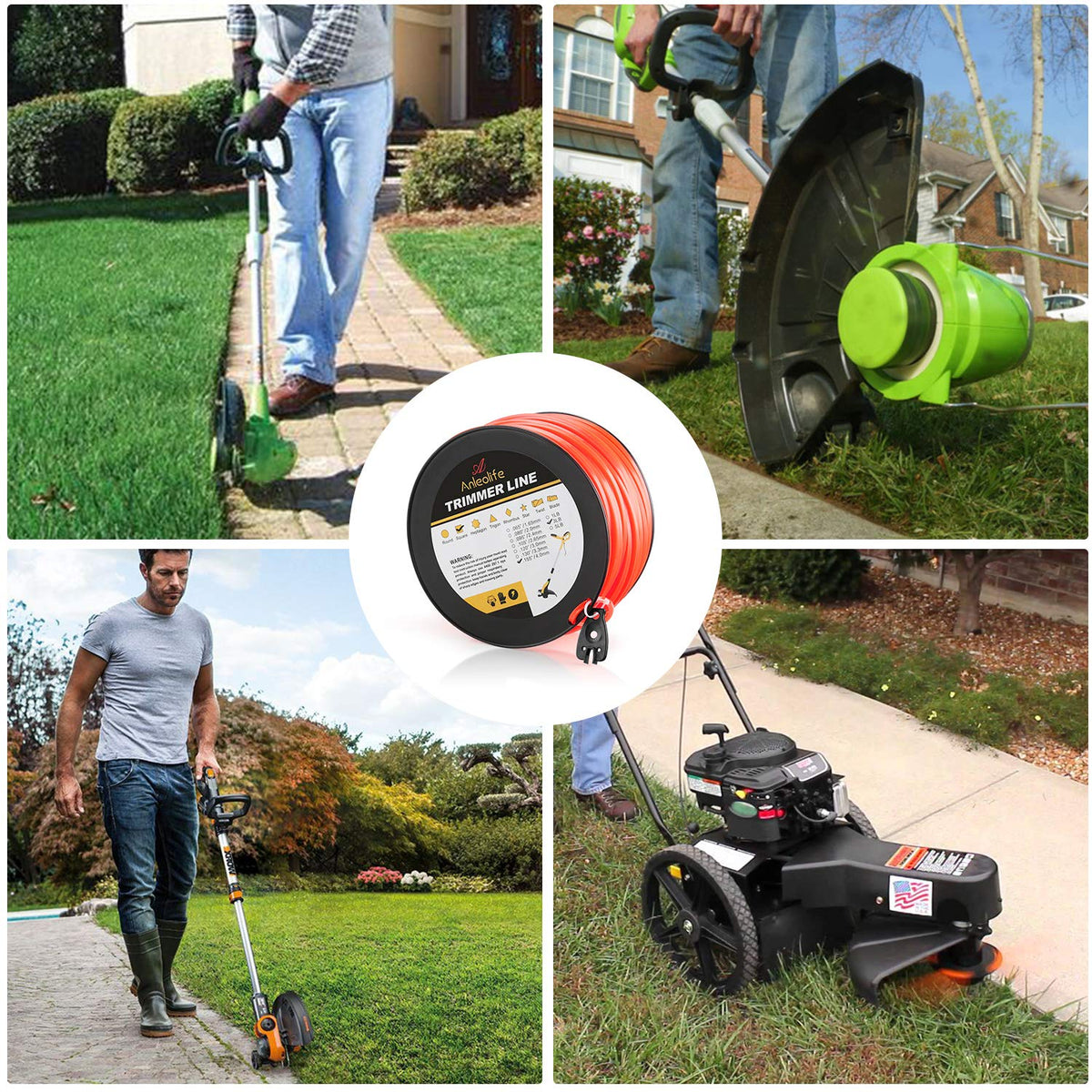 A ANLEOLIFE replacement line fits many gas and electric trimmers