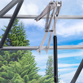 A ANLEOLIFE Greenhouse auto vent in action promotes cooling and overheating prevention.