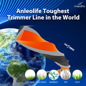 A ANLEOLIFE heavy-duty trimmer line in action delivering fast, clean cuts