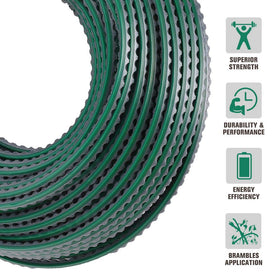 A ANLEOLIFE heavy-duty line displayed on a donut spool for walk-behind mowers.