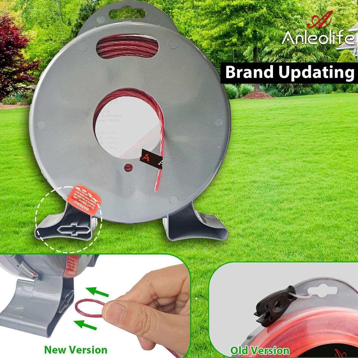 Spiral-cut profile slices through heavy weeds with ease.
