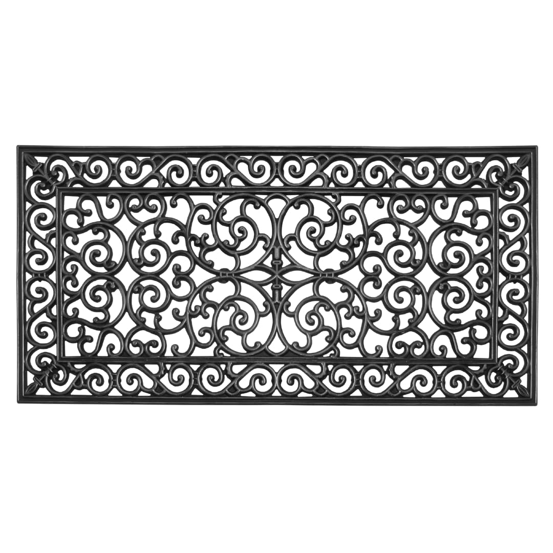 A1 Home Collections natural rubber doormat 24x48-inch for rugged outdoor use and easy cleaning.