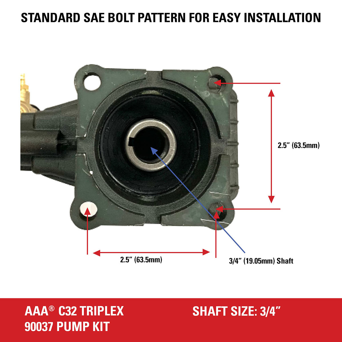 PowerBoost technology on the AAA pump increases nozzle pressure for faster cleaning results.