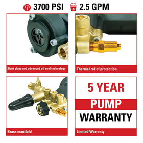Stainless steel unloader on the AAA pump supports easy-start operation.