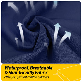 AAAAAcessories cushion with non-slip bottom and ties stays in place outdoors.